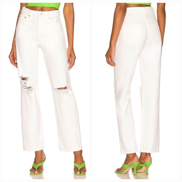 Lovers and Friends Ryan High Rise Straight in Lighthouse Size 32